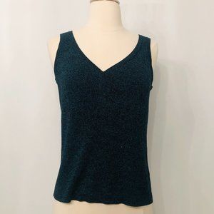Dana Buchman Sleveless V-neck Sweater